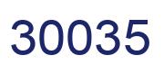 Number 30035 blue image