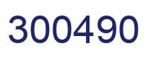 Number 300490 blue image
