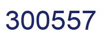 Number 300557 blue image