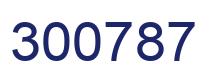 Number 300787 blue image