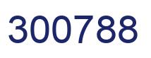 Number 300788 blue image