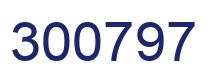 Number 300797 blue image