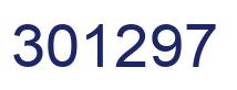 Number 301297 blue image
