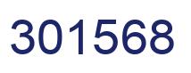 Number 301568 blue image