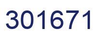 Number 301671 blue image