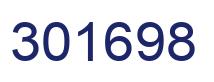 Number 301698 blue image