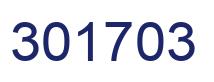 Number 301703 blue image