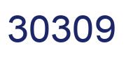 Number 30309 blue image