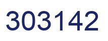 Number 303142 blue image