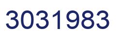 Number 3031983 blue image