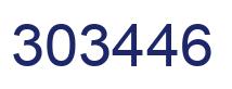 Number 303446 blue image