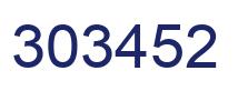 Number 303452 blue image