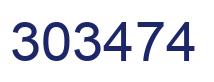 Number 303474 blue image