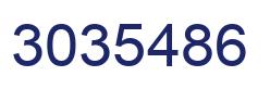 Number 3035486 blue image