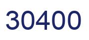 Number 30400 blue image