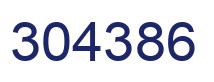 Number 304386 blue image
