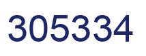 Number 305334 blue image