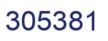 Number 305381 blue image