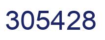 Number 305428 blue image
