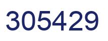 Number 305429 blue image