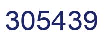 Number 305439 blue image