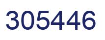 Number 305446 blue image
