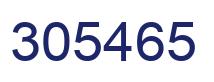 Number 305465 blue image