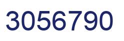 Number 3056790 blue image