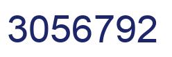 Number 3056792 blue image