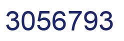 Number 3056793 blue image