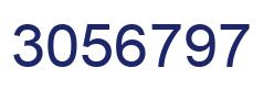Number 3056797 blue image