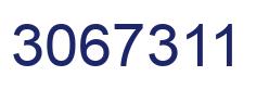 Number 3067311 blue image