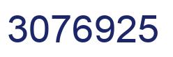 Number 3076925 blue image