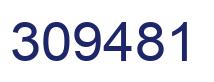 Number 309481 blue image