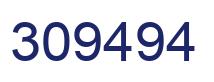 Number 309494 blue image