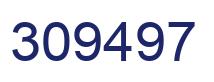 Number 309497 blue image