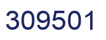Number 309501 blue image