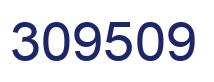 Number 309509 blue image