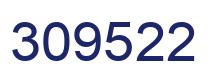 Number 309522 blue image