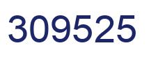 Number 309525 blue image
