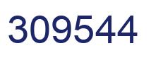 Number 309544 blue image