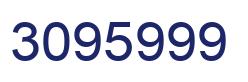 Number 3095999 blue image