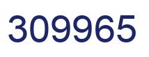 Number 309965 blue image