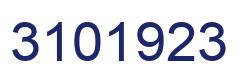 Number 3101923 blue image