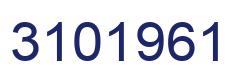 Number 3101961 blue image