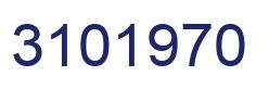 Number 3101970 blue image