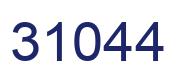 Number 31044 blue image