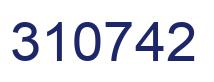 Número 310742 imagen azul