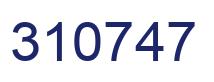 Number 310747 blue image