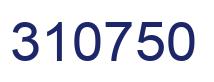 Number 310750 blue image
